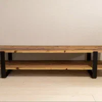 میز tv چوب و فلز
