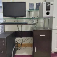 میز کار /تحریر/کامیپوتر صفحه شیشه محکم (فروش فوری)