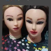 کله ی مانکن باموهای مشکی وبلوندبلند ۲عددموجوداست