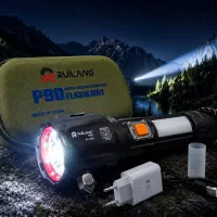 چراغ قوه پلیسی شارژی کیلومتری P90 نور بسیار قوی
