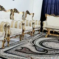 مبل سلطنتی۷نفره.میز نهارخوری۶نفره.مبل راحتی۴نفر