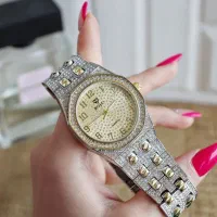 ساعت ست فول نگین فلزی مجلسی