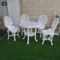 میز و صندلی پلیمری مدل طاووس ( تولیدی )