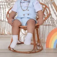 جلیقه شلوارک وپاپیون بلوز سفید