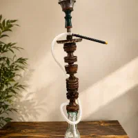 قلیان سنتی چوبی دست‌ساز، سالم و شیک