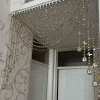 پرده های زیبای کریستالی وپولکی ولوازم