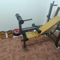 میز 10کاره پرس همراه با 100کیلو وزنه