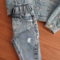 ست کت و شلوار لی پسرانه