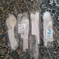قاشق چنگال چاقو پلاستیکی یک بار مصرف گیاهی