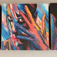 تابلو بکلیت ۳عددی طرح نقاشی چهره