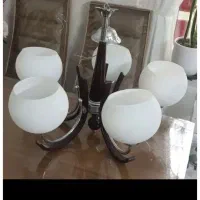 لوستر ۶ شاخه و لوستر ۳ شاخه حبابدار.