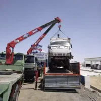 جرثقیل کفی ۱۰ تن و ۳تن ریز تا بزرگ جابجایی حمل نقل