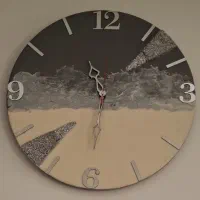 دیواری نقره ای سفید خاص شیک رزینی