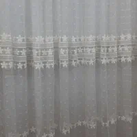 پرده گیپور سفید رنگ بسیار زیبا