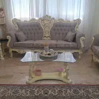 مبلمان استیل چوب گردو در جدنو