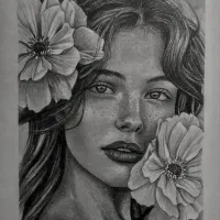 طراهی سییاه قلم چهره
