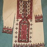 لباس دست دوز کامل دستی با چادر لباس شیک زیبا