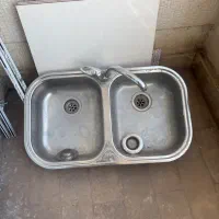 سینک دو لگنه بدون شیر