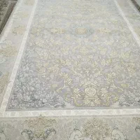 فرش طلاکوب گل برجسته
