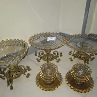 سرویس 15 پارچه خط طلا یاقوت شامپاین