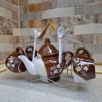 سرویس عصرونه خوری زیبا بااستند