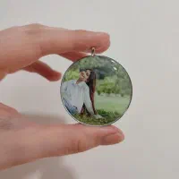 گردنبند تصویر رزینی دو طرفه