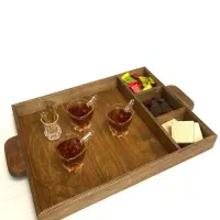 سینی چوبی و مزه خوری