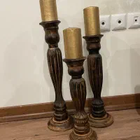 شمعدان ایستاده چوبی