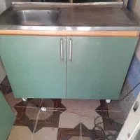 کابینت ظرفشویی باسینک یک متری ام دی اف سالم