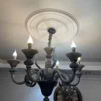 لوستر ۶شاخه کریستالی