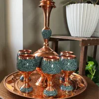 تولیدی انواع ظروف فیروزه کوبی-صنایع دستی