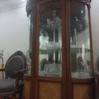 ویترین چوب راش منبت