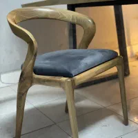 صندلی ناهارخوری روستیک تمام چوب گردو