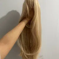 کلاهگیس پوستیژ بلوند بلند مشابه طبیعی فرق پوست