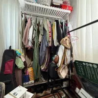 رگال لباس چوبی سفید کاملا سالم مصرف خانگی و مزون