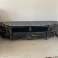 میز تلوزیون تمام چوب مشکی