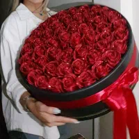 گل روبانی باکس گل دسته گل هدیه