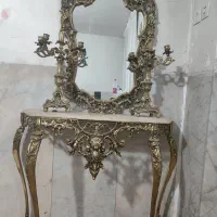 آینه شمعدان برنزی