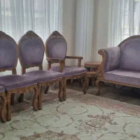مبل شزلون به همراه ۴ صندلی