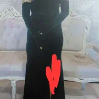 پیراهن مجلسی شیک تمیز نو مخمل رنگ سبز درباری