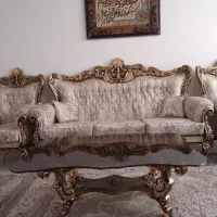 مبل ۹ نفره استیل سالم و تمیز