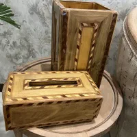 سطل و جادستمال چوب کارشده یونیک