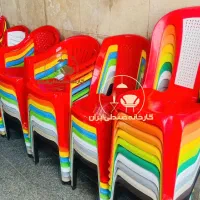 صندلی پلاستیکی طرح ارغوانی
