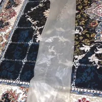 گلیم فرش ۱۲ متری  زمینه سرمه ای رنگ عکس گذاشتم|فرش|کهنوج, |دیوار