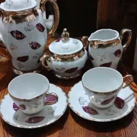 ست قهوه خوری انتیک ژاپن  و پارچ فرانسه و ایتالیا