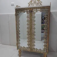 جا کفشی وآینه وشمعدان برنز اصل