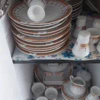 سرویس چینی ۶ نفره لب طلایی نونو