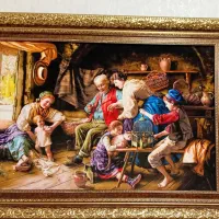 تابلو فرش ماشینی ریز بافت