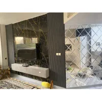 کاغذ دیواری ، کف پوش ، دیوار تی وی