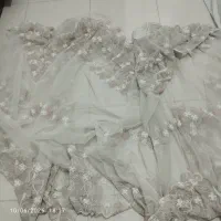 دوعدد پرده  سایز ۱۸۰ در ۱۹۰ حریر پیله